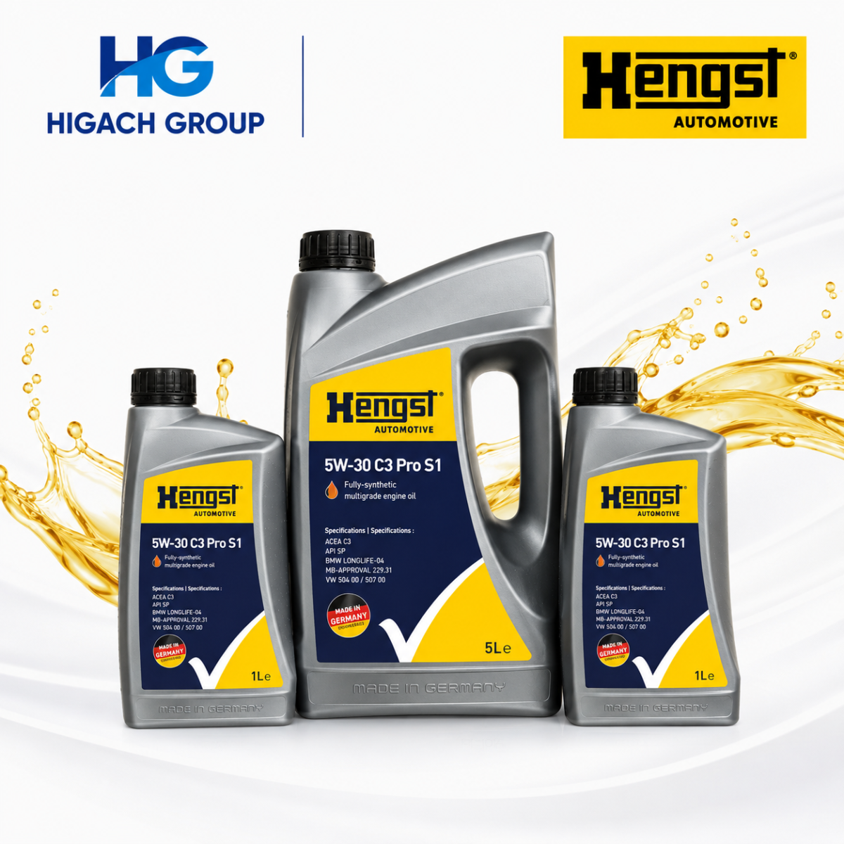 HUILE HENGST 5W30 C3 Pro S1