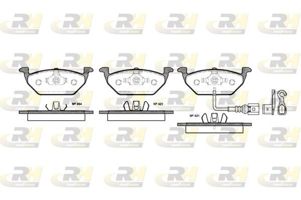ROADHOUSE 2633.21 Kit de plaquettes de frein, frein à disque