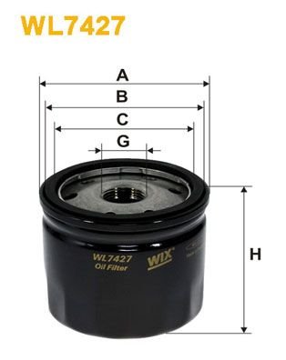 WIX WL7427 Filtre a huile