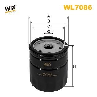 WIX WL7086 Filtre a huile