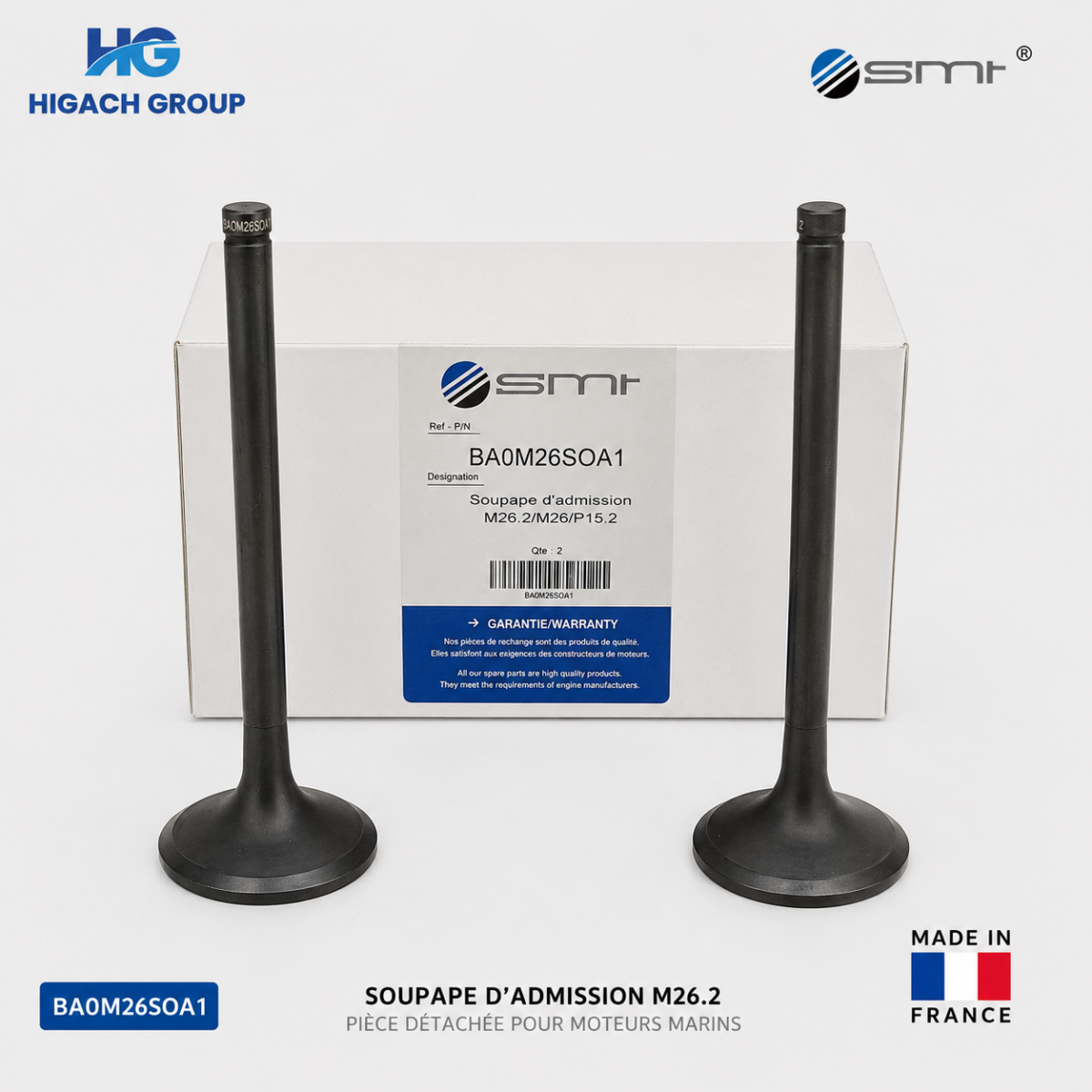 SOUPAPE ADMISSION M26-M26.2-P15.2